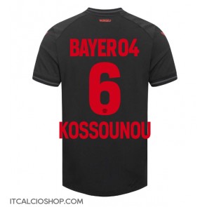 Bayer Leverkusen Odilon Kossounou #6 Prima Maglia 2023-24 Manica Corta